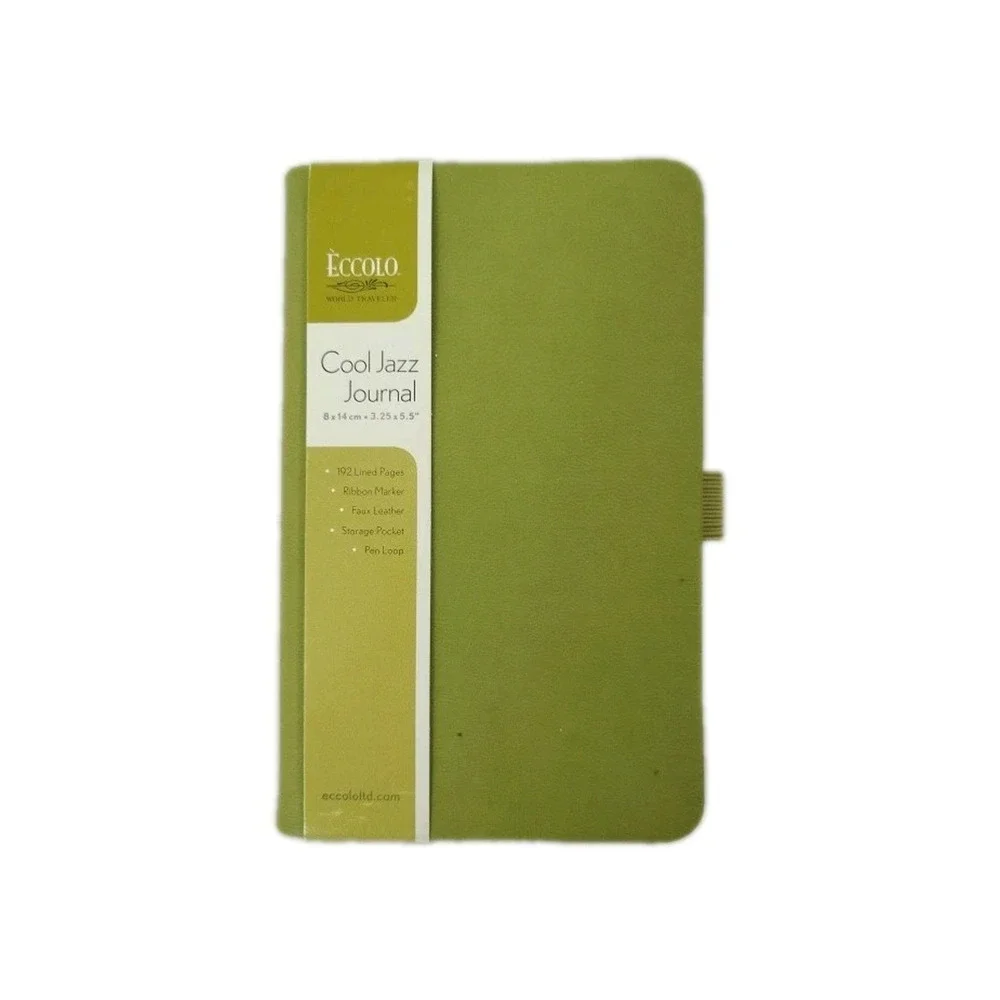 Eccolo Green Cool Jazz Journal 3.25x5.5